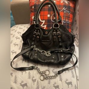 Michael Kors black leather purse